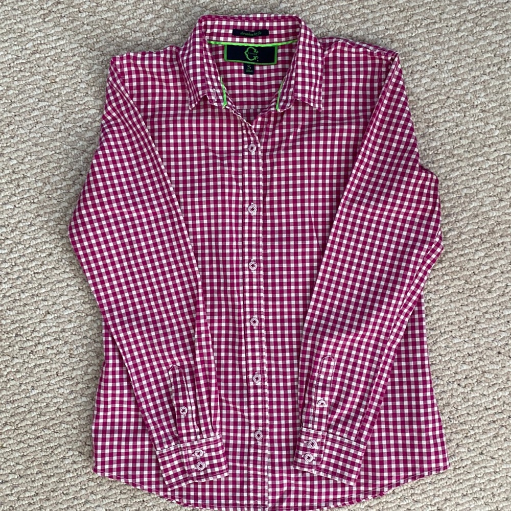 C Wonder Link Gingham Button Down S